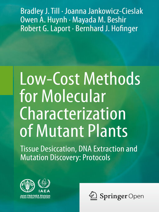 Title details for Low-Cost Methods for Molecular Characterization of Mutant Plants by Bradley J. Till - Available